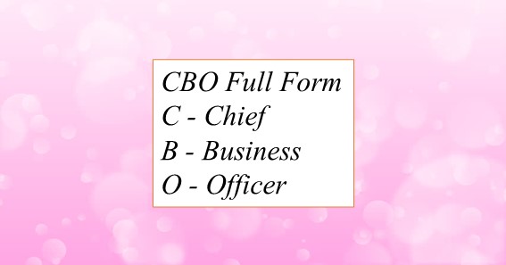 CBO full form