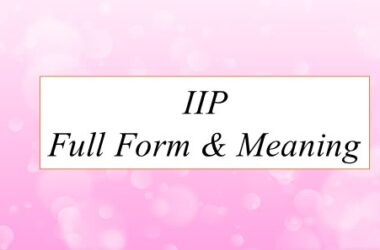 IIP Full Form & Meaning