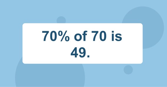 What Is 70 Of 70 Find 70 Percent Of 70 70 Of 70 GetdailyTech