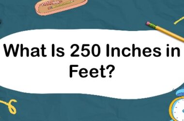 What Is 250 Inches in Feet